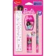 Schrijfkit Barbie 4 stuks - op blisterkaart