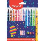 Viltstift Maped Pixel Party set à 12 kleuren