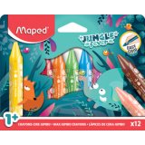 Crayon cire JUNGLE fever JUMBO, étui en carton de 12