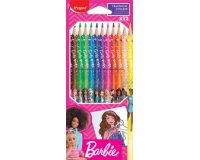 Crayon de couleur Barbie, étui en carton de 12