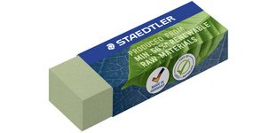 Eraser, 43 x 19 x 13 mm, olive green