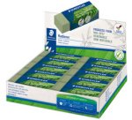 Gomme, 43 x 19 x 13 mm, vert olive, présentoir 30