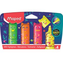 Surligneur Mini PIXEL PARTY, blister de 4