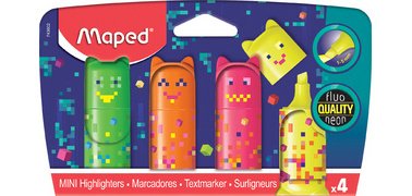 Surligneur Mini PIXEL PARTY, blister de 4