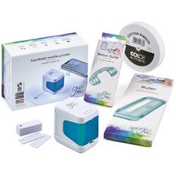 Mobiele printer e-mark go starter kit wit