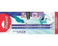 Crayon de papier, avec gomme, HB, blister de 2