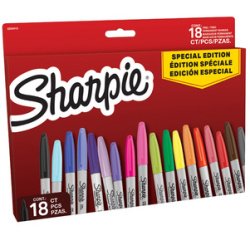 Permanente marker FINE BIG PACK van 18 'Red'