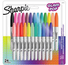 Marqueur permanent FINE 'Glam Pop', blister de 34