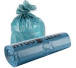 Sac poubelle, 160 litres, en LDPE, bleu