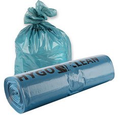 Sac poubelle LDPE, 160 L, 60 microns, bleu