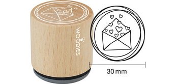 Tampon à motif Woodies 'clé & cadenas'