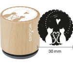 Tampon à motif Woodies 'clé & cadenas'