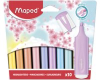Surligneur FLUO'PEPS PASTEL, blister de 10