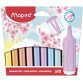 Surligneur FLUO'PEPS PASTEL, blister de 4