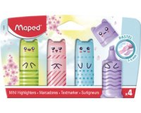 Surligneur Mini PASTEL, blister de 4