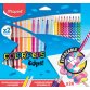 Combo pack Color Peps OOPS. 12 feutres coloriage dont 2 effaçeurs+12 crayons de couleurs avec gomme