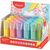 Surligneur FLUO'PEPS PASTEL, présentoir de 30