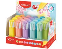 Surligneur FLUO'PEPS PASTEL, présentoir de 30