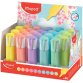 Surligneur FLUO'PEPS PASTEL, présentoir de 30