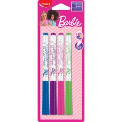 Marqueur pour ardoise Barbie, blister de 4