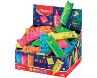 Surligneur Mini PIXEL PARTY, présentoir de 48