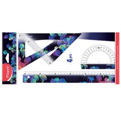 Kit de géometrie DEEPSEA PARADISE, 4 pièces