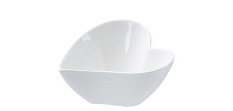 Bol à sauce GUSTO forme de coeur, blanc