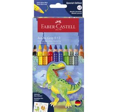 Kleurpotlood FABER-CASTELL driehoekig Jumbo GRIP Dino