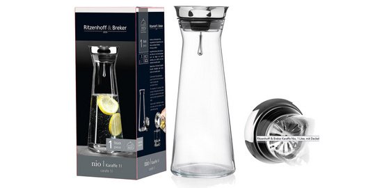 NIO glass carafe, 1 liter