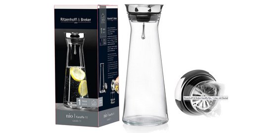 Carafe en verre NIO, 1 litre