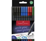FABER-CASTELL Feutre fin GRIP FINEPEN, étui en carton de 10