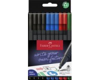 FABER-CASTELL Feutre fin GRIP FINEPEN, étui en carton de 10