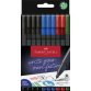 Fijne stift FABER-CASTELL GRIP FINEPEN - kartonnen etui van 10 stuks