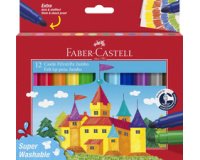FABER-CASTELL Feutre JUMBO Superwashable, étui de 12