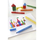 FABER-CASTELL Feutre JUMBO Superwashable, étui de 24