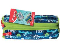 Trousse double XXL FANCY 'BLUE PIXEL'