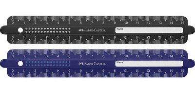 FABER-CASTELL DOTS Lineal, 150 mm, sortiert