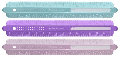 Meetlat FABER-CASTELL SPARKLE 150 mm assortiment