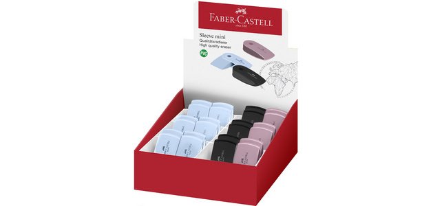 FABER-CASTELL Gomme en plastique SLEEVE MINI, assorti
