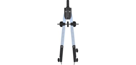 FABER-CASTELL Quick-setting Compass GRIP, sky blue
