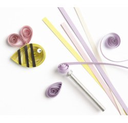 Bâtonnet à quilling, court, pointe 8 mm, en aluminium
