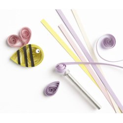 Bâtonnet à quilling, court, pointe 8 mm, en aluminium