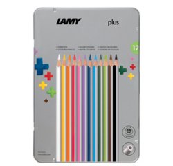 Kleurpotlood driehoekig plus - metalen etui van 36 stuks