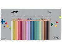 Crayon de couleur triangulaire plus, étui métal de 36