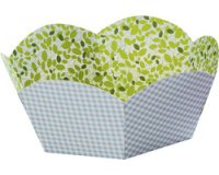 Panier pour cadeaux en carton imprimé, diamètre 145 mm