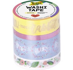 Ruban adhésif décoratif Washi-Tape 'FOLLOW THE RABBIT'