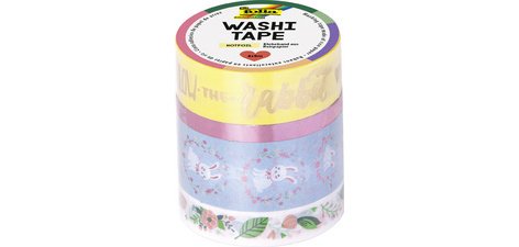Ruban adhésif décoratif Washi-Tape 'FOLLOW THE RABBIT'