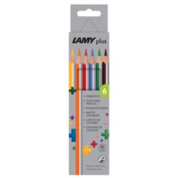 Crayon de couleur triangulaire plus, étui carton de 24