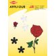 Assortiment d'applications 'Flowers 2', 5 motifs