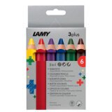 Crayon de couleur 3-en-1 3plus, étui carton de 18